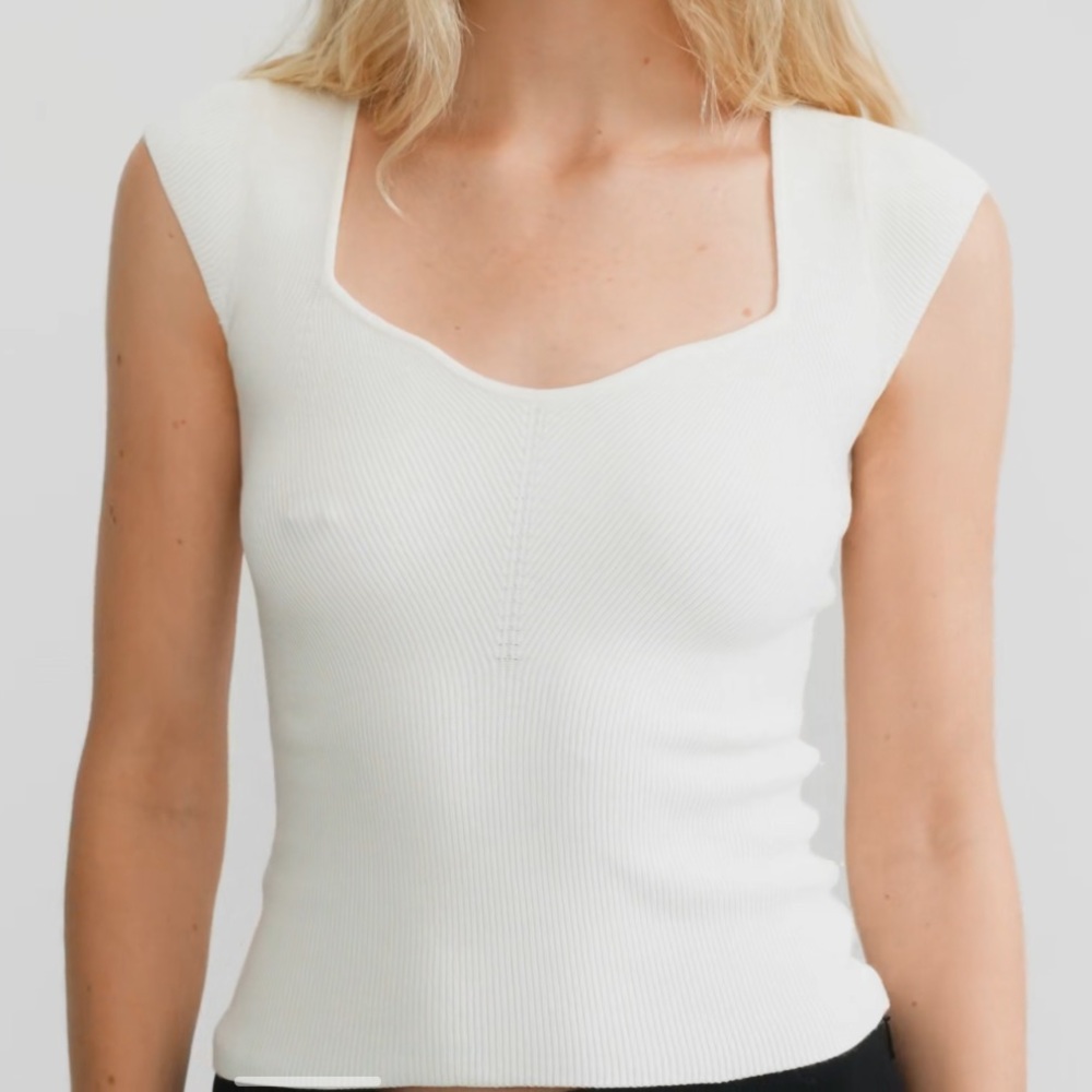 Wilfred Gray Ribbed Knit Top